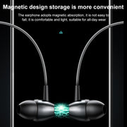 M61 Bluetooth 5.1 Business Sport Magnetic Metal Stereo Neck-mounted Bluetooth Earphone(Navy Blue)