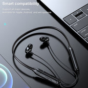 M61 Bluetooth 5.1 Business Sport Magnetic Metal Stereo Neck-mounted Bluetooth Earphone(Red)