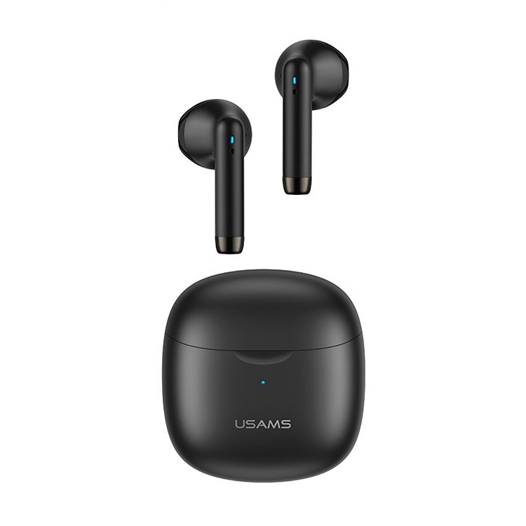 USAMS-IA04 Zero Sense Series Wireless Bluetooth 5.0 Mini TWS Earphone with Charging Box (Black)