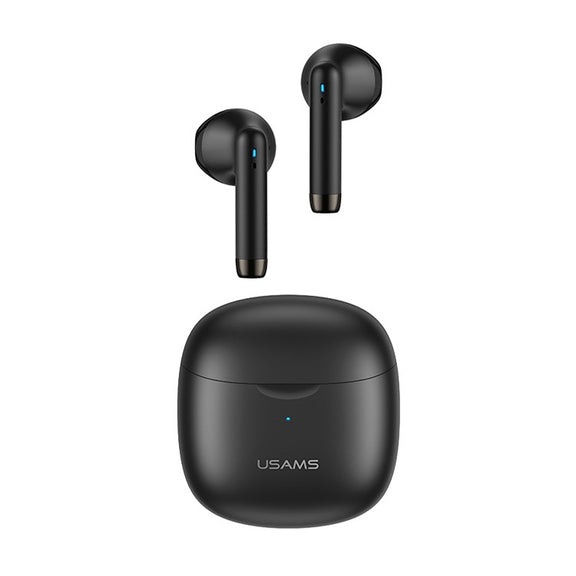 USAMS-IA04 Zero Sense Series Wireless Bluetooth 5.0 Mini TWS Earphone with Charging Box (Black)