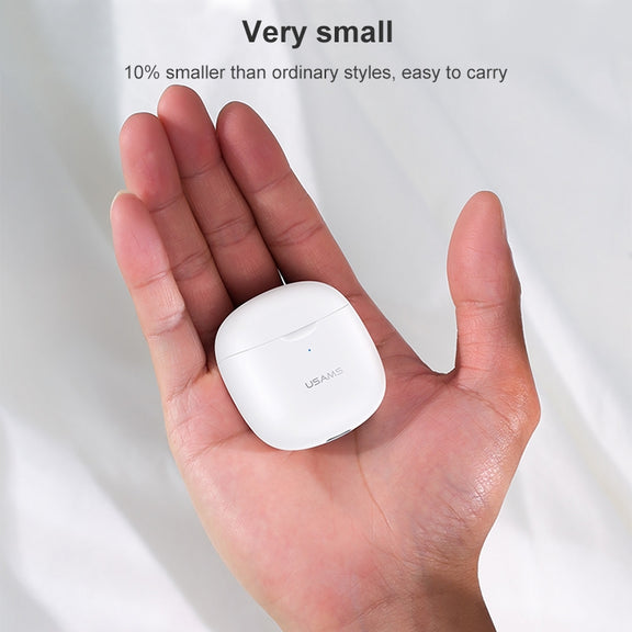 USAMS-IA04 Zero Sense Series Wireless Bluetooth 5.0 Mini TWS Earphone with Charging Box (Black)