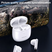 USAMS-IA04 Zero Sense Series Wireless Bluetooth 5.0 Mini TWS Earphone with Charging Box (Black)
