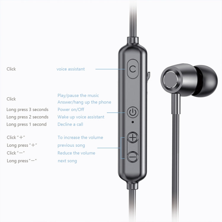 A10 Bluetooth 5.0 Neck-mounted Sport Wireless Bluetooth Earphone (Red)