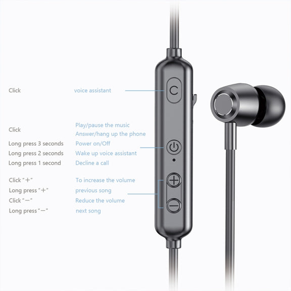 A10 Bluetooth 5.0 Neck-mounted Sport Wireless Bluetooth Earphone (Red)