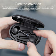 MI4 Bluetooth 5.0 LED Digital Display Intelligent Noise Reduction True Wireless Bluetooth Earphone (White)