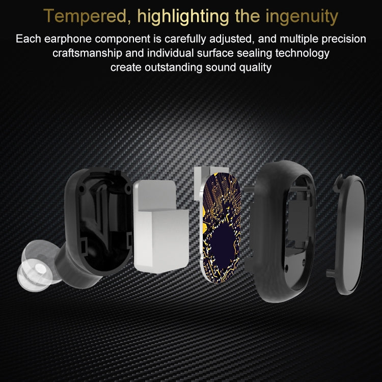 H58 Bluetooth 4.1 Single In-ear Invisible Wireless Bluetooth Earphone(Black)