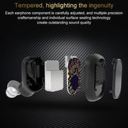 H58 Bluetooth 4.1 Single In-ear Invisible Wireless Bluetooth Earphone(Black)