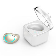 M-B8 Bluetooth 5.0 Mini Invisible In-ear Stereo Wireless Bluetooth Earphone with Charging Box (Gold)