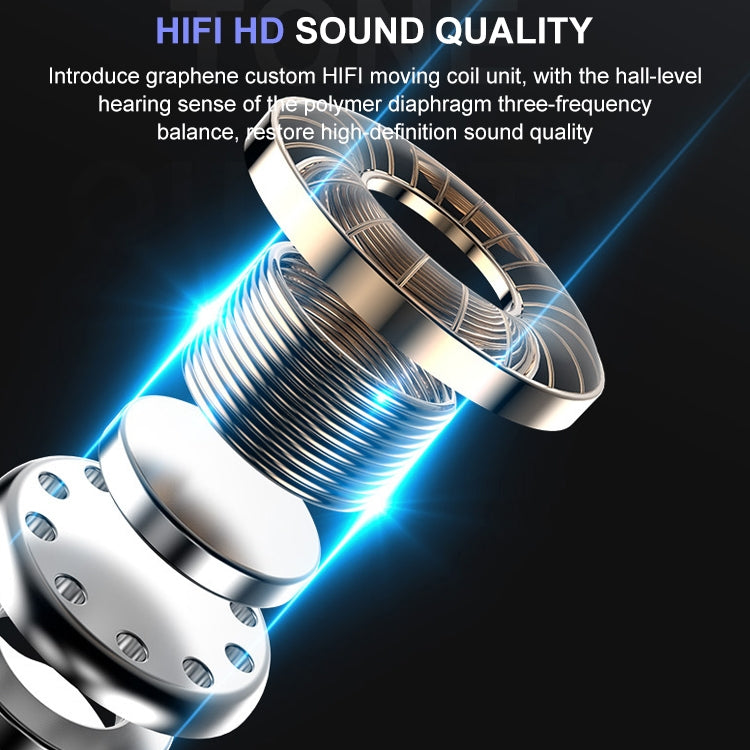 M-B8 Bluetooth 5.0 Mini Invisible In-ear Stereo Wireless Bluetooth Earphone with Charging Box (Silver)