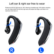 DS800 Bluetooth 5.0 Universal Hanging Ear Style Business Sports Wireless Bluetooth Earphone, Classic Version (Silver)