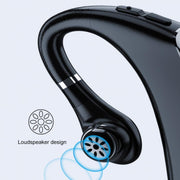 DS800 Bluetooth 5.0 Universal Hanging Ear Style Business Sports Wireless Bluetooth Earphone, Classic Version (Silver)