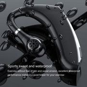 DS800 Bluetooth 5.0 Universal Hanging Ear Style Business Sports Wireless Bluetooth Earphone, Classic Version (Silver)