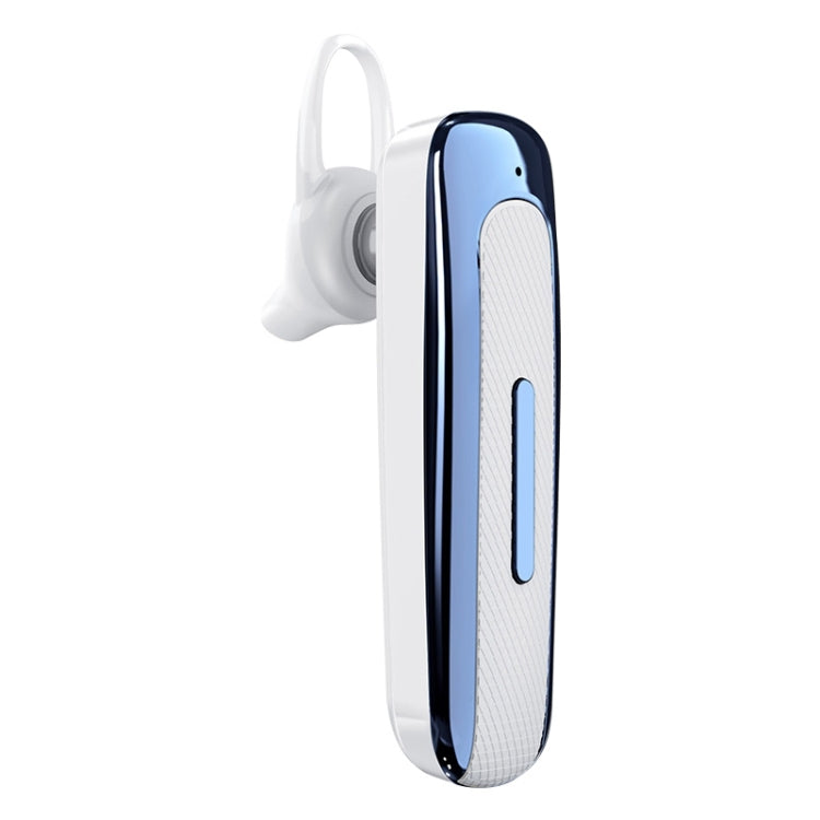 E1 Smart Noise Reduction Unilateral Ear-mounted Bluetooth Earphone (White Blue)