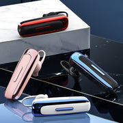 E1 Smart Noise Reduction Unilateral Ear-mounted Bluetooth Earphone (White Blue)