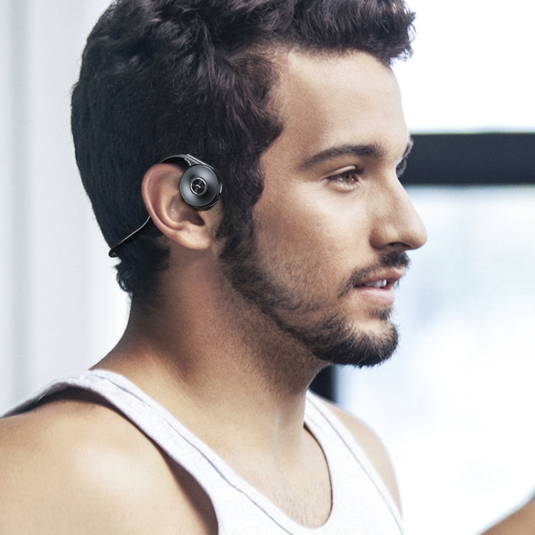 M-1 Back-mounted Touch Noise Reduction Bone Conduction Bluetooth Earphone with Detachable Microphone (Red)