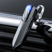 M81 CVC Noise Reduction Unilateral Business Ear-mounted Bluetooth Earphone, Support Siri & One for Two(Black)