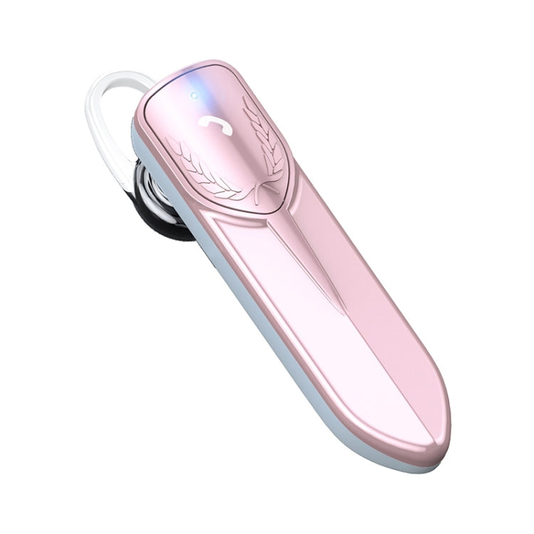 M81 CVC Noise Reduction Unilateral Business Ear-mounted Bluetooth Earphone, Support Siri & One for Two(Rose Gold)