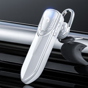 M81 CVC Noise Reduction Unilateral Business Ear-mounted Bluetooth Earphone, Support Siri & One for Two(White)