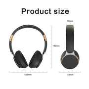 07S Folding Sports Computer Games Wireless Bluetooth V5.0 Headset with Mic (Black)