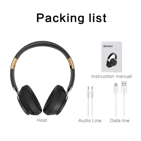 07S Folding Sports Computer Games Wireless Bluetooth V5.0 Headset with Mic (Black)