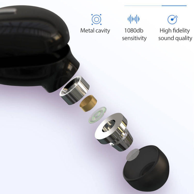 X9 Wireless Bluetooth 5.0 Mini In-Ear Unilateral Earphone(Black)