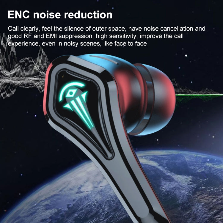 TWS-A10 Wireless Bluetooth Earphone with Charging Compartment(Black)
