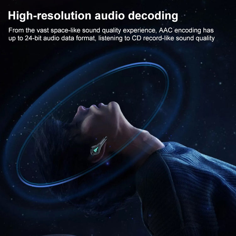 TWS-A10 Wireless Bluetooth Earphone with Charging Compartment(Black)