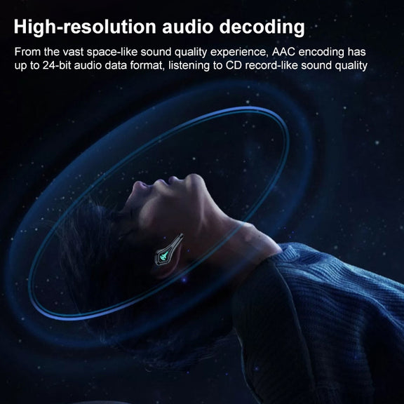 TWS-A10 Wireless Bluetooth Earphone with Charging Compartment(Black)