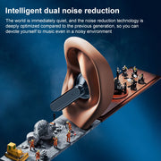 V9 Mirror Noodle Wireless Bluetooth Earphone with Charging Compartment (White)