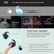 LE-703 Bluetooth 5.0 Water-resistant True Wireless Sports Bluetooth Earphone (White)