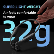 Sanag A9S Pro Air Conduction Bluetooth 5.1 HiFi Sports Earphone (Red Black)