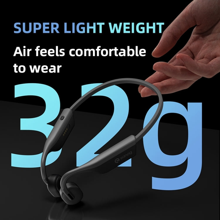 Sanag A9S Pro Air Conduction Bluetooth 5.1 HiFi Sports Earphone (White)