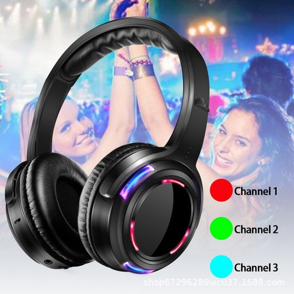 Professional Amplifier Audio Transmitter with Noise Cancelling Headphone Set