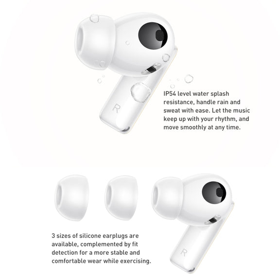 HUAWEI FreeBuds Pro 2 + TWS Extrasensory Perception Wireless Earphone Support Heart Rate & Body Temperature Monitoring(White)