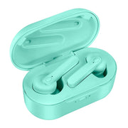 DT-5 IPX Water-resistant Bluetooth 5.0 Wireless Bluetooth Earphone with Magnetic Charging Box, Support Call & Power Bank Function(Green)