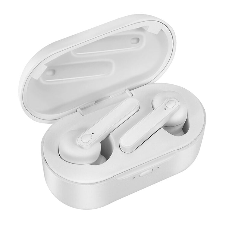 DT-5 IPX Water-resistant Bluetooth 5.0 Wireless Bluetooth Earphone with Magnetic Charging Box, Support Call & Power Bank Function(White)