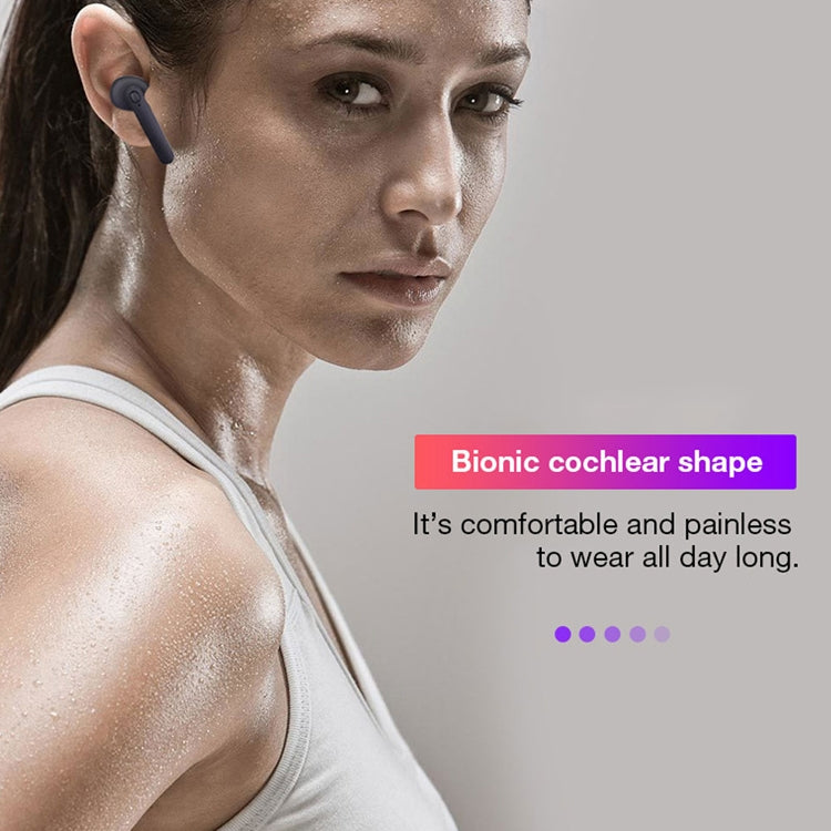 DT-5 IPX Water-resistant Bluetooth 5.0 Wireless Bluetooth Earphone with Magnetic Charging Box, Support Call & Power Bank Function(White)