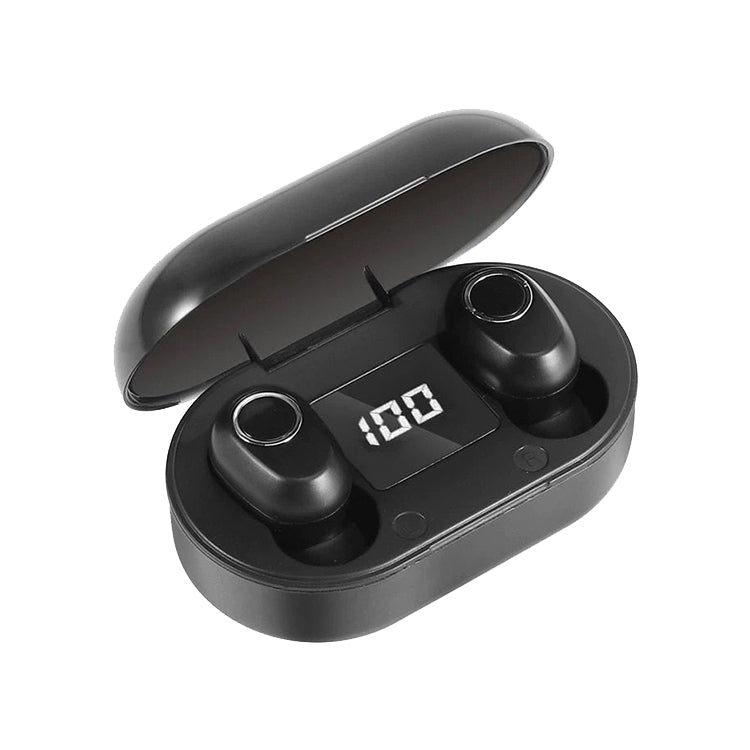 DT-13 Wireless Two Ear Bluetooth Headset Supports Touch & Smart Magnetic Charging(Black)