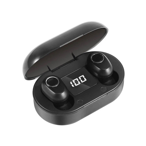 DT-13 Wireless Two Ear Bluetooth Headset Supports Touch & Smart Magnetic Charging(Black)