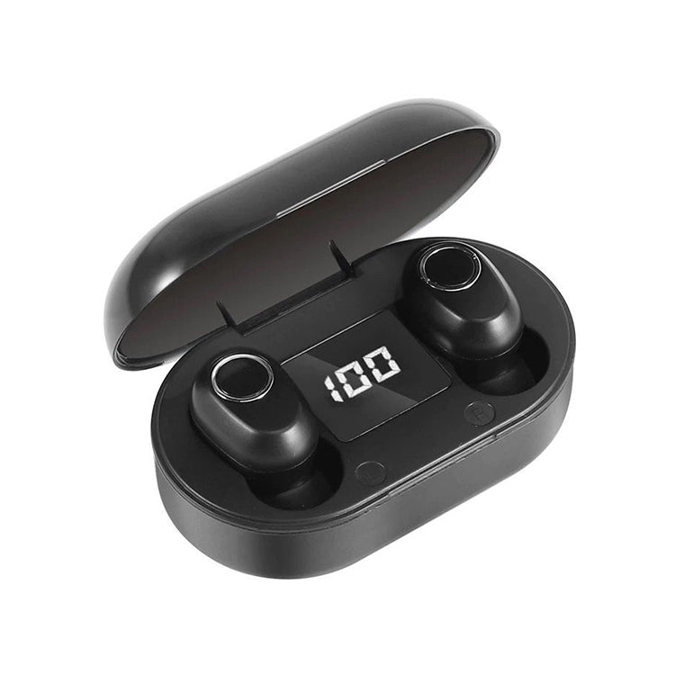 DT-13 Wireless Two Ear Bluetooth Headset Supports Touch & Smart Magnetic Charging(Black)