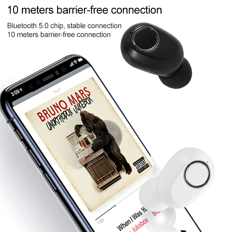 DT-13 Wireless Two Ear Bluetooth Headset Supports Touch & Smart Magnetic Charging(Black)