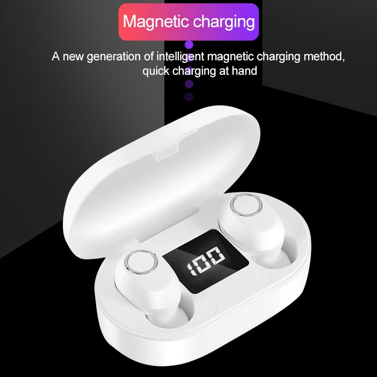 DT-13 Wireless Two Ear Bluetooth Headset Supports Touch & Smart Magnetic Charging(Black)