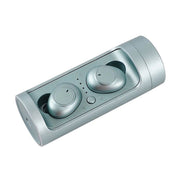 DT-15 Wireless Two Ear Bluetooth Headset Supports Touch & Smart Magnetic Charging & Power On Automatic Pairing (Green)