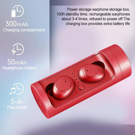 DT-15 Wireless Two Ear Bluetooth Headset Supports Touch & Smart Magnetic Charging & Power On Automatic Pairing (Green)