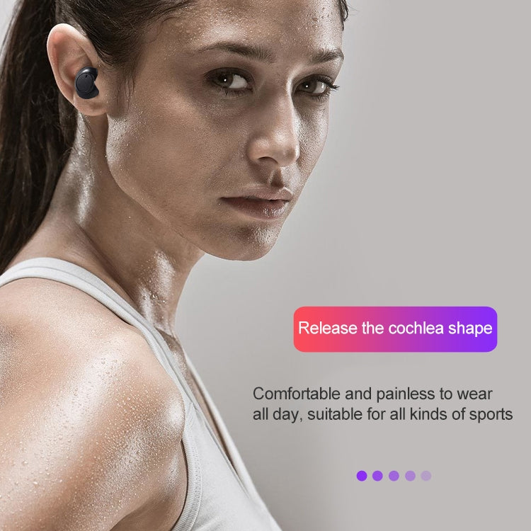 DT-15 Wireless Two Ear Bluetooth Headset Supports Touch & Smart Magnetic Charging & Power On Automatic Pairing (Red)