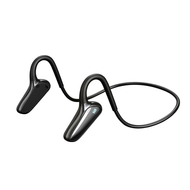 M-D8 IPX5 Water-resistant Bone Passage Bluetooth Hanging Ear Wireless Earphone (Black)
