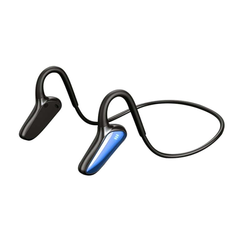 M-D8 IPX5 Water-resistant Bone Passage Bluetooth Hanging Ear Wireless Earphone (Blue)