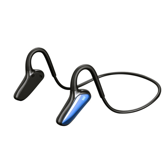 M-D8 IPX5 Water-resistant Bone Passage Bluetooth Hanging Ear Wireless Earphone (Blue)