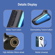 M-D8 IPX5 Water-resistant Bone Passage Bluetooth Hanging Ear Wireless Earphone (Blue)