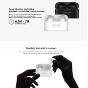 ELEPHONE Elepods X Wireless ANC Noise Cancellation Bluetooth 5.0 Earphone with Charging Box(Black)